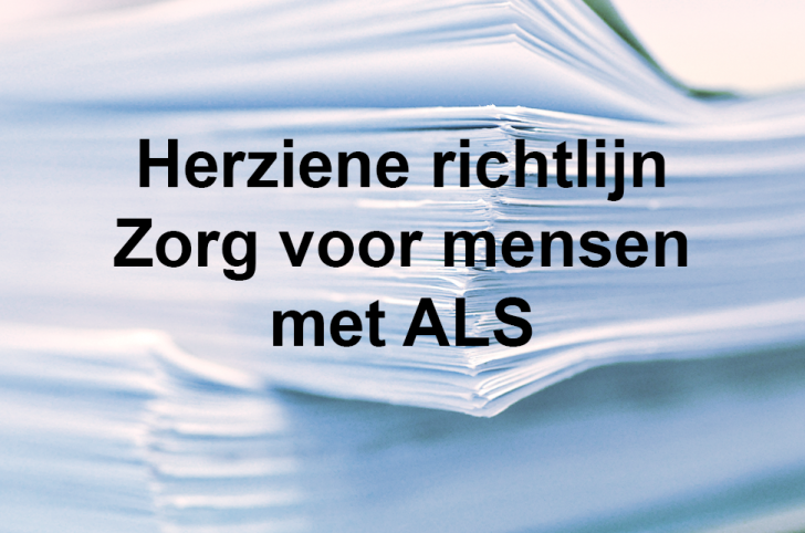 Herziene richtlijn Zorg voor mensen met ALS