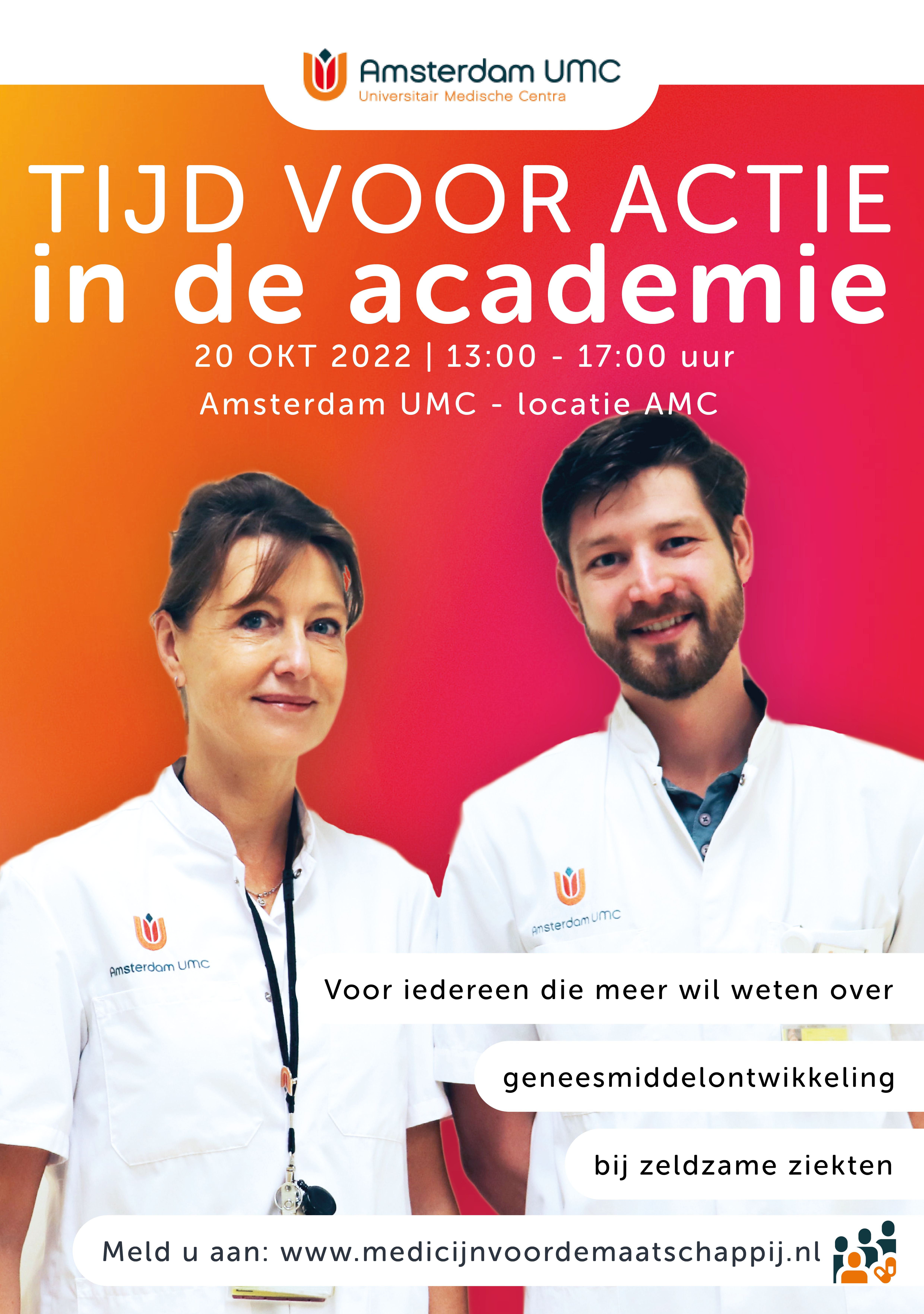 Symposium Actie in de academie: geneesmiddelontwikkeling bij zeldzame ziekten